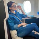 Avneet Kaur Instagram – Bye bye Japan 🇯🇵💙🥹 #JAL #JapanAirlines #StyledByMe 

Bsg & shades: @burberry 
Boots and belt: @louisvuitton Tokyo Haneda Airport