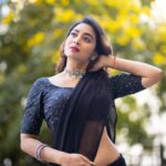 Bhanu Sri Mehra Instagram – 🧿🖤

#instsgramlover💕 #actorslife #tollywoodactress #bhanusree🔥❤️ #hybridpilla #blacksaree