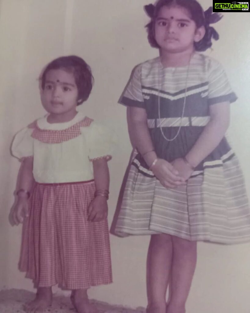Deepa venkat Instagram - A time when 'enaku chinnadha pona frock' didn't fit you! When our biggest worry was 'yaaroda dosai innum moru-moru nu iruku'😅 and greatest happiness was in blowing soap bubbles:)) I know I can't turn back the clock:) I miss being with you @cuteescorp Meenu! So much, so much.. Cheers to all the shopping, fighting, seeing each other through thick and thin, maternity, and so much more! Here's wishing you a fabulous birthday darling😍🥳🥳🥳 Tight tight hugs!