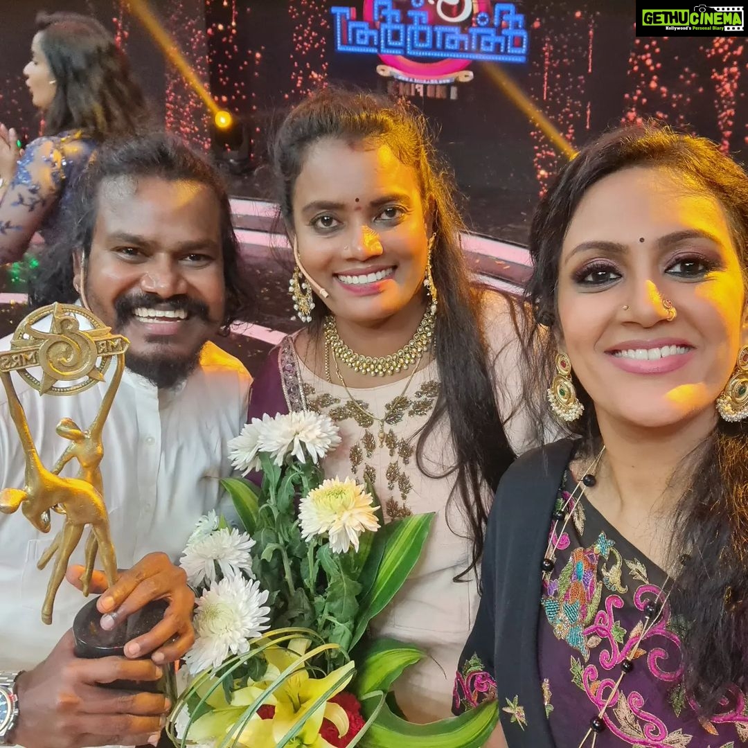 Devadarshini Instagram - That was a Grand Finale❤️❤️ thoroughly enjoyed this season of Mr n Mrs Chinnathirai... @mediamasons @gobinathsocial @aranthainisha @makapa_anand @chellasundar @reshma_muralidaran_official @madhanpandian @ramwithjaanu.official @vm_mahalingam @rekhakrishnappa @farina_azad_official @praveendevasagayam @singapore_deepan_offi