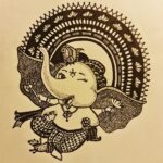 Devadarshini Instagram - Happy Vinayaka Chaturthi..❤️❤️ My new love for mandala art 😊 truly therapeutic..