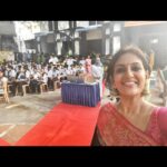 Devadarshini Instagram – It’s always lovely to be among students ❤️ 
That too Sherwood Hall Senior Secondary School.. celebrating EUPHORIA with them.. the cultural event Kickstarted by @niyathikadambi._ when she was the cultural secretary there.. thank you Sherwood for being a second home to my daughter…