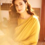 Dia Mirza Instagram - Sunday sunshine ✨☀️ Work mode in this beautiful @anavila_m outfit 🙏🏻 Jewellery by @mahesh_notandass Styled by @theiatekchandaney HMU @shraddhamishra8 Photos by @shivamguptaphotography #Sustainable #VocalForLocal #MadeInIndia