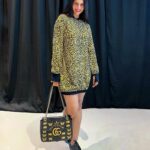 Divyanka Tripathi Instagram - If you were going to watch The Lion King...would you dress up in animal print & carry your bugs special bag too? 😁 #DressedForTheOccasion Outfit by:@idgafthebrand Styled by:@stylebysugandhasood Assisted by:@styleitupwithmicheala @tanyamishrra