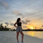 Elena Roxana Maria Fernandes Instagram - Sunset by the sea! . . . @saiilagoonmaldives @crossroadsmaldives @thayyib 👗 @alexandrevauthier 👚 @the_upside 👟 @burberry #saiilagoonmaldives #curiocollection #crossroadsmaldives #visitmaldives #maldivestourism50 #maldives #maldivesisland #paradise #summervibes #summer #leisure #travel #traveldiaries #shoot #visitmaldives #sunset #sea #fashion #style #beachwear #relax #ootd #outfitoftheday SAii Lagoon Maldives, Curio Collection by Hilton