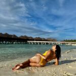 Elena Roxana Maria Fernandes Instagram - And it was all yellow! 💛 . . . . 👙 @lesgirlslesboys Location: @sheratonmaldives #yellow #allyellow #sheratonmaldives #summervibes #summer #swim #swimsuit #leisure #travel #traveldiaries #shoot #maldives #visitmaldives #hotbod #hotness #slay #sexy #bodypositivity #natural #body #skin #island #heat #sea #ootd #outfitoftheday Sheraton Maldives Full Moon Resort & Spa