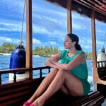 Elena Roxana Maria Fernandes Instagram - Let your dreams set sail ❤️ . . . 👗 👡 @marksandspencer @marksandspencerfashionpr #sail #dreams #boat #boatride #love #sea #sun #summervibes #summer #dress #leisure #travel #traveldiaries #shoot #maldives #visitmaldives #hotbod #hotness #slay #sexy #bodypositivity #natural #body #ootd #outfitoftheday Maldives