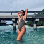 Elena Roxana Maria Fernandes Instagram - Always a poser! ❤️ . . . 👙 @aerin_swim @sheratonmaldives #always #poser #sun #sheratonmaldives #summervibes #summer #swim #swimsuit #leisure #travel #traveldiaries #shoot #maldives #visitmaldives #hotbod #hotness #slay #sexy #bodypositivity #natural #body #skin #island #heat #sea #ootd #outfitoftheday Sheraton Maldives Full Moon Resort & Spa
