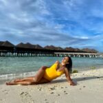 Elena Roxana Maria Fernandes Instagram - And it was all yellow! 💛 . . . . 👙 @lesgirlslesboys Location: @sheratonmaldives #yellow #allyellow #sheratonmaldives #summervibes #summer #swim #swimsuit #leisure #travel #traveldiaries #shoot #maldives #visitmaldives #hotbod #hotness #slay #sexy #bodypositivity #natural #body #skin #island #heat #sea #ootd #outfitoftheday Sheraton Maldives Full Moon Resort & Spa