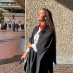 Elena Roxana Maria Fernandes Instagram - I always choose to walk a path not many have walked. The key is to never give up and always keep going. What’s my end game? Stay tuned ;) . . @u_law #graduation #graduationceremony #law #event #ceremony #happy #happiness #nevergiveup #proud #live #life #love #dream #success #glow University of Law London