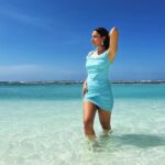 Elena Roxana Maria Fernandes Instagram - Bleed blue! . . . . . . 💍 #umeshjivnani #umeshjivnanijewels 📸 @titanofthesea 👙: @ohpolly @ohpollyhelp #bleed #blue #bleedblue #beachday #maldives #sea #ocean #summervibes #summer #swim #leisure #travel #traveldiaries #shoot #natural #day #body #bodypositivity #pose #ootd #outfitoftheday Maldives