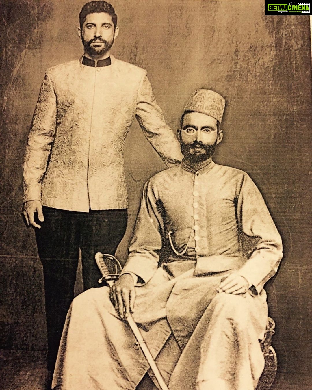 Farhan Akhtar Instagram - My family thinks I look like my great-grandfather, Muztar Khairabadi.. what do you think?