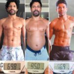 Farhan Akhtar Instagram - The many shapes and sizes of Ajju aka Aziz aka Toofaan. What a ride. 18 months of relentless work but worth every drop of sweat, every sore muscle and every pound gained and lost. ✊🏽 The stars behind the scenes - @samir_jaura @drewnealpt @anand.physio 👊🏽❤️