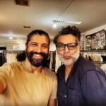 Farhan Akhtar Instagram – Never a dull moment with this man .. @arjunbhasin #niharikasbrother