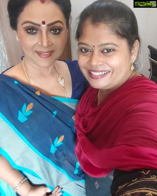 Fathima Babu Instagram - With Vidya the hair stylist
