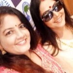 Fathima Babu Instagram - Selfie with news anchor Shanthi