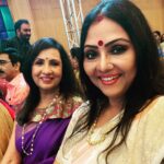 Fathima Babu Instagram – With Shobana & Sandhya my seniors in Doordarshan. Saree by @masha_sarees. Blouse by @_barnali_fashion_