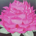 Fathima Babu Instagram - ORIGAMI Lotus 70 pink paper petals and 10 green paper petals