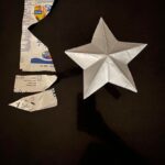 Fathima Babu Instagram - 500 ml tetra pack milk carton cut open and made into a star inside out 😊