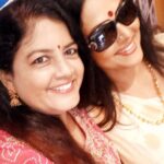 Fathima Babu Instagram - Selfie with news anchor Shanthi