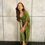Gauahar Khan Instagram - Hari bhari 🌿 in @sonamluthria Stylist : @devs213 Assisted by : @krutikaa_sharma Mumbai, Maharashtra