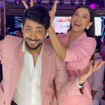 Gauahar Khan Instagram - I’ve always admired @gauaharkhan and the person she’s grown to be, it was quite a moment to finally meet her in person ❤️🥹You’re iconic, G! . Wearing blazer by @karrtikd Pants by @thedashanddot Shirt meri hi hai 100 watt smile courtesy @gauaharkhan