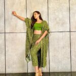 Gauahar Khan Instagram - Hari bhari 🌿 in @sonamluthria Stylist : @devs213 Assisted by : @krutikaa_sharma Mumbai, Maharashtra