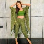 Gauahar Khan Instagram - Hari bhari 🌿 in @sonamluthria Stylist : @devs213 Assisted by : @krutikaa_sharma Mumbai, Maharashtra