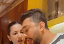 Gauahar Khan Instagram - Do you also have a partner who is particular about not sharing food ? 😋🙅🏼 #MarraigeAT2am #biwi