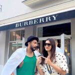 Gauahar Khan Instagram - Husbands at high end stores …. Hahahahahahha ! Irada toh humesha nek hai ! 🤣🙋🏻‍♀️😬 @zaid_darbar ♥️ #burberry my love ! #paris #husbandandwife #musafir #trending #tohkyairadahai #funny París, France