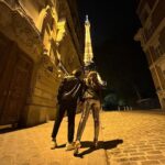 Gauahar Khan Instagram - Dreamy Night out ♥️ #Paris #eiffeltower #lovers #musafir Tour Eiffel Paris France,