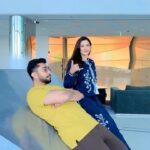 Gauahar Khan Instagram - Anytime , Anywhere : this is how we vibe ! #alhamdulillah ♥️ My outfit : @miripret Styled : @devs213 #myjaan #husbandandwife #musafir #grateful #uae🇦🇪 #shakaboom #trendingreels W Abu Dhabi – Yas Island