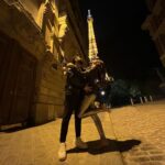 Gauahar Khan Instagram - Dreamy Night out ♥️ #Paris #eiffeltower #lovers #musafir Tour Eiffel Paris France,
