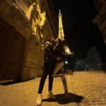 Gauahar Khan Instagram - Dreamy Night out ♥️ #Paris #eiffeltower #lovers #musafir Tour Eiffel Paris France,