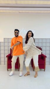 Gauahar Khan Instagram - Post promotion fun ! My fave song ! 

@zaid_darbar ♥️ 
My outfit : @blushandm 

#reel #trendingsongs #dancechallenge