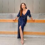 Gauahar Khan Instagram - Midnight Blue ! 🖌 #Event #host #lovemylife Wearing : @kalkifashion @anmoljewellers Styling : @devs213 Assisted by @krutikaa_sharma Mumbai, Maharashtra