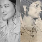 Gauahar Khan Instagram - Mother's Day is just around the corner. On that occasion, as I was cleaning my room, I stumbled upon a picture of my mother from her younger days. God! How beautiful she looked with her subtle makeup and traditional attire. She was #MyFirstMUA who taught me to put my Kajal. So, I thought why not surprise her and recreate the look on myself? I used all my @LoveColorbar products and you could do it too! Just follow @LoveColorbar and recreate this reel with your own mom inspired looks just like I did! #MyFirstMUA, #LoveColorbar, #CBCelebratesMoms #love #instagood #reels #reelittofeelit #reelskarofeelkaro #trending #mothersday #ad Mumbai, Maharashtra