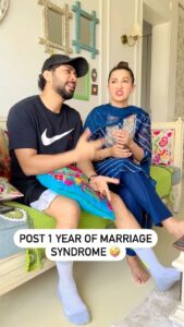 Gauahar Khan Instagram - Hahhahahahahah ! The thought is funny ! Recently married couples , #comment please . Hahahah 🙃🙋🏻‍♀️ 

@zaid_darbar actually it’s the other way around, I can’t stop talking to you ! 😘♥️ #myall #zeddy 

#trendingreels #funny #husbandandwife #sunsunkebaatein