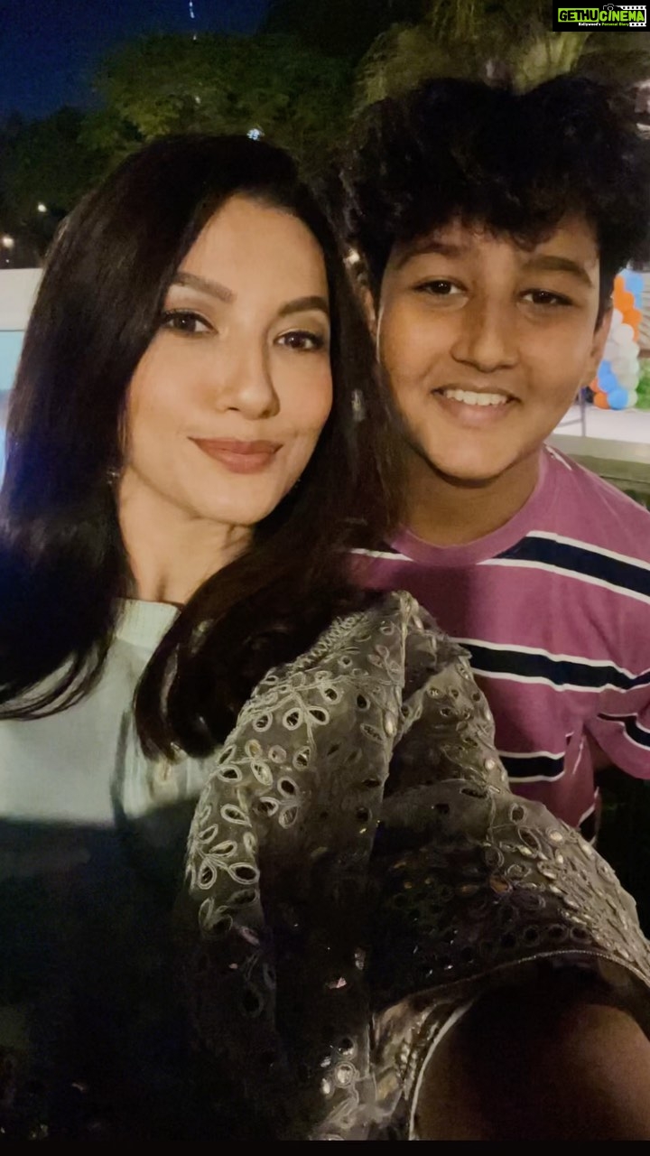 Gauahar Khan Instagram - Mera baccha Saad ! Happy birthday my sweet gentle soul ! Ure growing up to be such a loving , understanding boy ! I love you and am proud of you . May Allah bless u in ways that keep you happy , grateful and loved ! Ameen . Ma sha Allah. My familia ❤️ Alhamdulillah. @saadjeelani_ 🍰❤️
