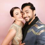 Gauahar Khan Instagram - Sohneya 😍 @zaid_darbar 😘 Styling : @devs213 Me : @dilnazkarbhary Husband : @gauravkattaofficial Mumbai, Maharashtra