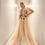 Gauahar Khan Instagram - Host 🤍 Outfit: @supriamunjalatelier Jewellery: @goldenwindow Styling : @devs213 Assisted by @krutikaa_sharma #doha #bollywoodmusicfestival #lusailstadium #visitqatar