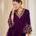 Gauahar Khan Instagram - Love playing dress up ! 💜🪔 📸 : @dieppj Mumbai, Maharashtra