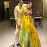 Gautam Rode Instagram - Mr and Mrs Rode ❤️ Happy Diwali 😇
