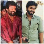 Gokul Suresh Instagram - I'm not as tall as him, neither am I cinematically physiqued like this legend next to me is, still a similarity exists among the pics, obviously should, should it not... love you my Superstar 😘😘