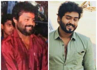 Gokul Suresh Instagram - I'm not as tall as him, neither am I cinematically physiqued like this legend next to me is, still a similarity exists among the pics, obviously should, should it not... love you my Superstar 😘😘