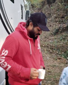 Gokul Suresh Instagram - #Paappan mornings ☕
📷: @sreenath.ts_cinematographer