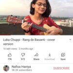 Haniya Nafisa Instagram - I’m pretty sure @_nishansaffar and I had no clue what was to come while preparing for this cover and now Luka Chuppi hits a million views on YouTube😭❤️ Still too overwhelmed and grateful for how far I’ve come. If you still haven’t subscribed to my YouTube channel, go go go do that💃