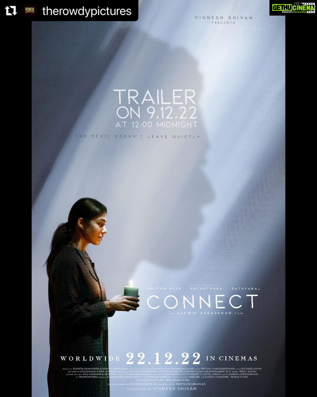 Haniya Nafisa Instagram - #ConnectTrailer screaming from 12 midnight, on December 9 ⌛ Subscribe to the official YouTube channel of Rowdy Pictures for more updates..! @wikkiofficial #Nayanthara @anupampkher #Sathyaraj @vinayrai79 @haniya.oncover @ashwin.saravanan @maayakannadi @prithvi15 @kaavyaramkumar @editorrichardkevin.a @real_satish99 @kavitha_j1 @sreeramanakku @sivavaidooran @varshacasts @kabilanchelliah @sibimarappan @guber1989 @kschiraimeettangmail @donechannel1 @therowdypictures