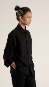 Haniya Nafisa Instagram - Black is on sale.
@yucollective 

#peopleofyu #minimalfashion #minimalstyle