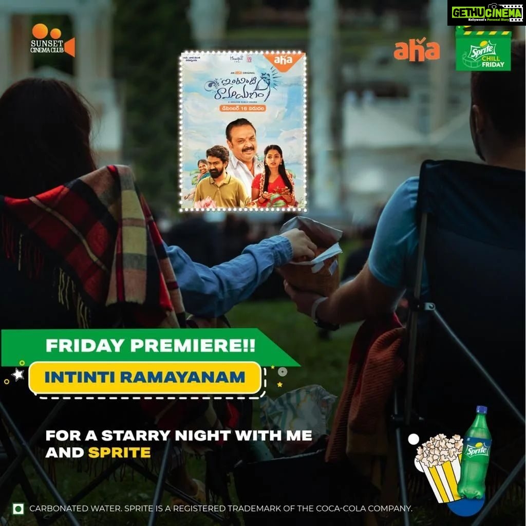 Himaja Instagram - Hyderabad!! Come, meet me at Sprite Chill Friday and watch an exclusive premiere of my upcoming comedy-drama ‘Intinti Ramayanam’. An Aha original, the movie will surely add some tickles to your chill evening Snacks & Sprite on the house! Grab your bean bags now. (Link in story) Date – 25th Nov, Friday Venue – Novotel, Hyderabad Airport @sprite_india @ahavideoin @Clubsunsetcinema #SpriteChillFriday #Sprite #Aha #SunsetCinemaClub #OpenAirScreening #digywood #digywoodcollab
